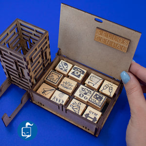 ORGANIZADOR CON SELLOS PARA AGENDA O JOURNAL NOTEBOOK