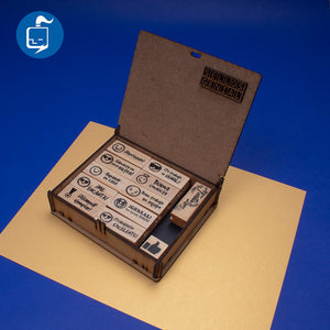 SET GRANDE DE SELLOS DIDÁCTICOS MADERA 5X2 CM