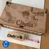 SET CHICO DE SELLOS DIDÁCTICOS MADERA 5X2 CM