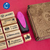 SET DE SELLOS DIDÁCTICOS MADERA 5X2 CM COMBO 3